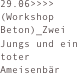 29.06>>>> (Workshop Beton)_Zwei Jungs und ein toter Ameisenbär